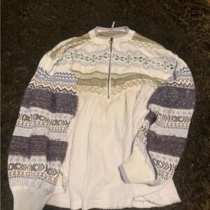 Free People Multicolor Patterned Women's Sweater